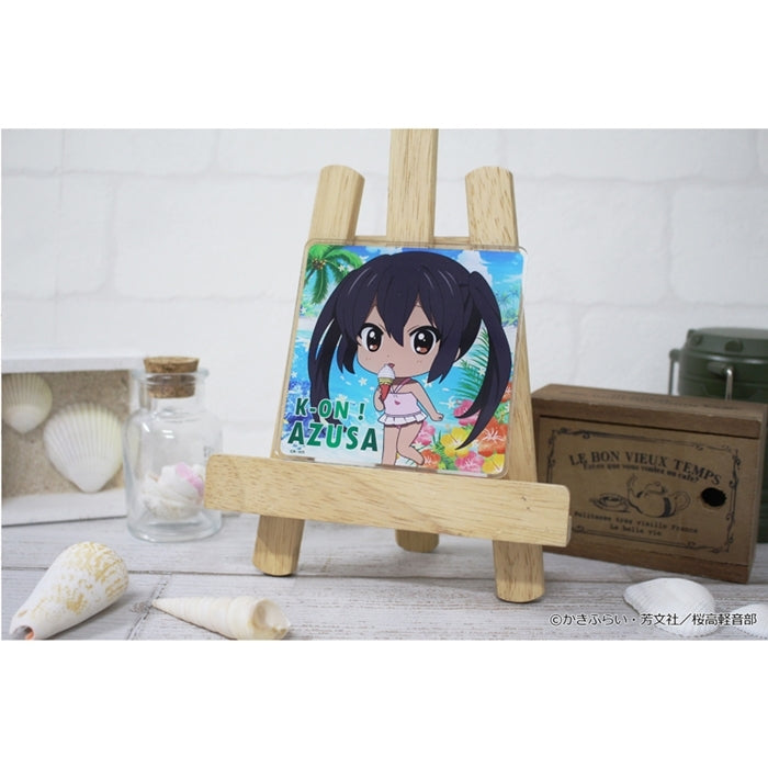 (Goods - Coaster) K-ON!! PuchiChoco Acrylic Coaster (Azusa Nakano) Swimsuit ver.