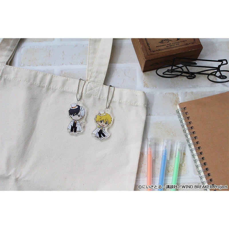 (1BOX=8)(Goods - Keychain) WIND BREAKER Puchichoco Trading Acrylic Keychain Phantom Thief ver.