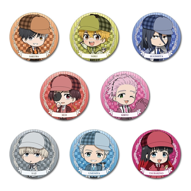 (1BOX=8)(Goods - Badge) WIND BREAKER Puchichoco Trading Button Badge Detective ver.