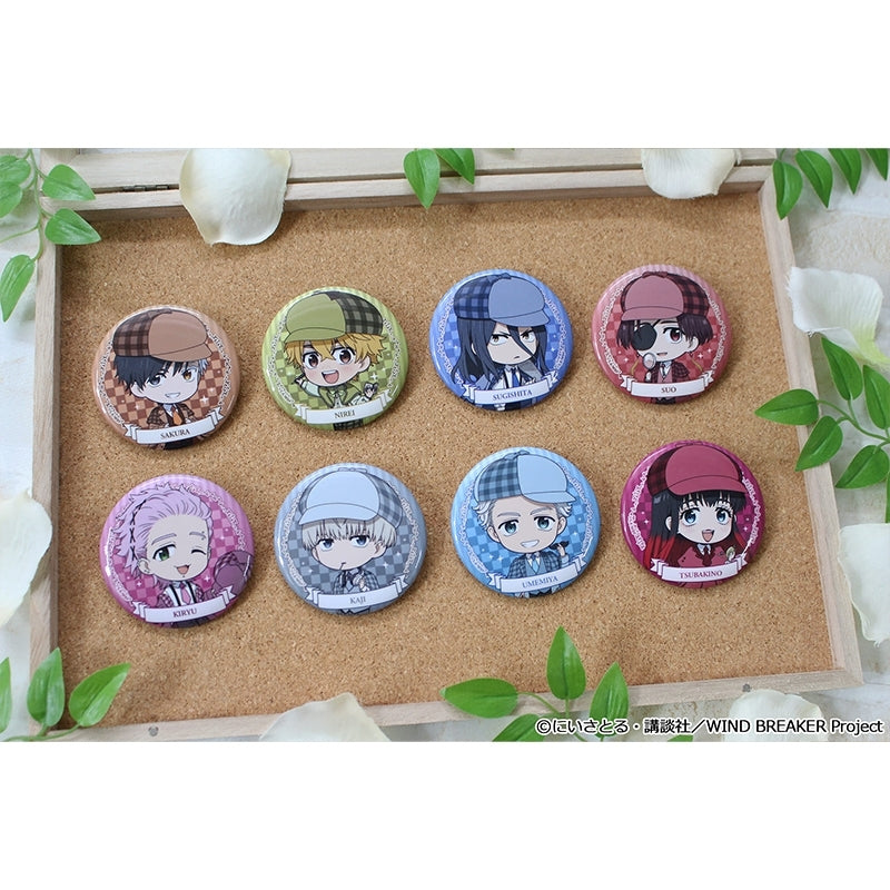 (1BOX=8)(Goods - Badge) WIND BREAKER Puchichoco Trading Button Badge Detective ver.