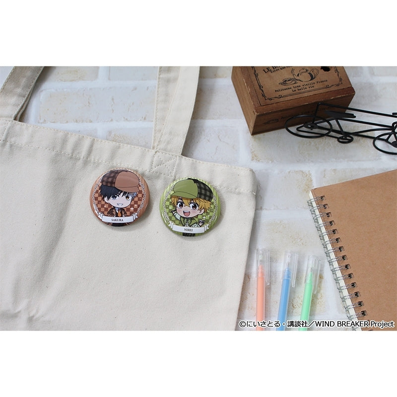 (1BOX=8)(Goods - Badge) WIND BREAKER Puchichoco Trading Button Badge Detective ver.