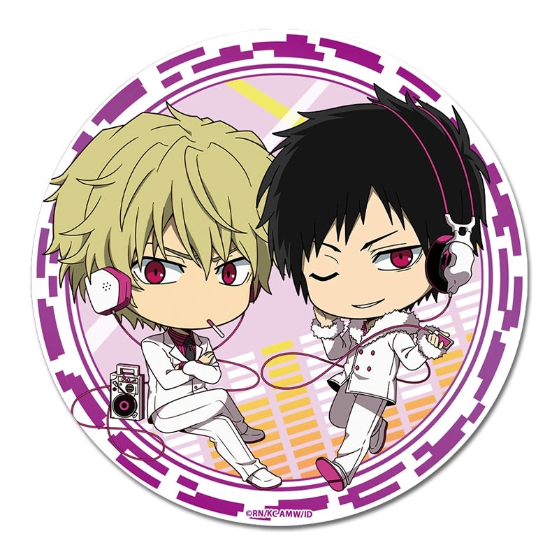 (Goods - Badge) TV Anime - Durarara!! x2 Puchichoco BIG Button Badge (Psychedelic)