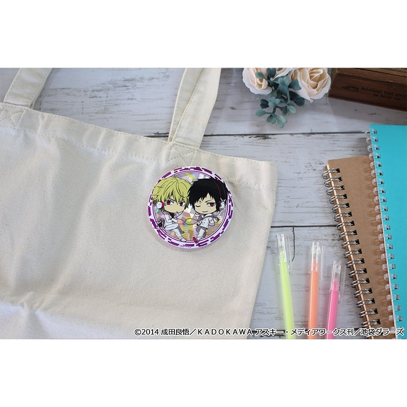 (Goods - Badge) TV Anime - Durarara!! x2 Puchichoco BIG Button Badge (Psychedelic)