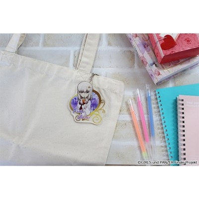 (Goods - Key Chain) Girls und Panzer das Finale feat. Exclusive Art Acrylic Key Chain (Erika Itsumi) Gyaru School Uniform ver.