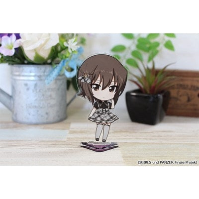 (Goods - Stand Pop) Girls und Panzer das Finale Puchi Choko Acrylic Stand (Maho Nishizumi) Subculture Fashion ver.