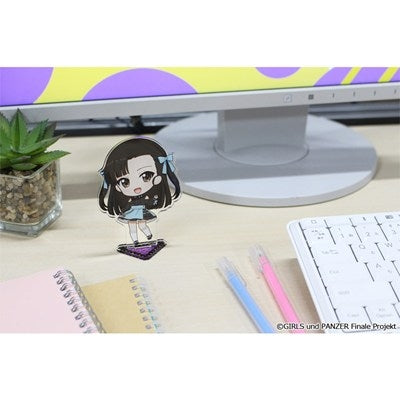 (Goods - Stand Pop) Girls und Panzer das Finale Puchi Choko Acrylic Stand (Kinuyo Nishi) Subculture Fashion ver.