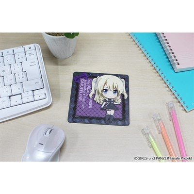 (Goods - Coaster) Girls und Panzer das Finale Puchi Choko Rubber Mat Coaster (Darjeeling) Subculture Fashion ver.