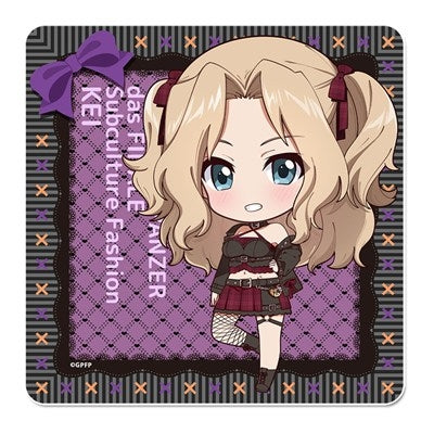 (Goods - Coaster) Girls und Panzer das Finale Puchi Choko Rubber Mat Coaster (Kay) Subculture Fashion ver.
