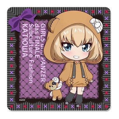 (Goods - Coaster) Girls und Panzer das Finale Puchi Choko Rubber Mat Coaster (Katyusha) Subculture Fashion ver.