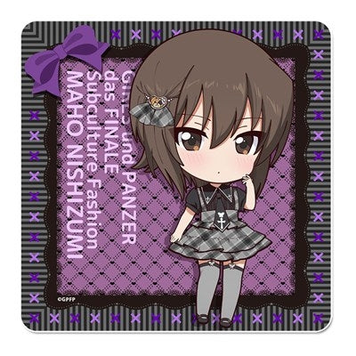 (Goods - Coaster) Girls und Panzer das Finale Puchi Choko Rubber Mat Coaster (Maho Nishizumi) Subculture Fashion ver.
