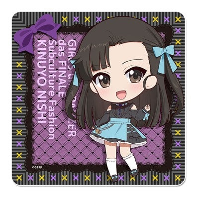 (Goods - Coaster) Girls und Panzer das Finale Puchi Choko Rubber Mat Coaster (Kinuyo Nishi) Subculture Fashion ver.