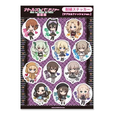 (Goods - Sticker) Girls und Panzer das Finale Puchi Choko Weatherproof Sticker Set (Subculture Fashion ver.)