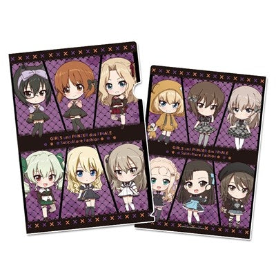 (Goods - Clear File) Girls und Panzer das Finale Puchi Choko Clear File (Subculture Fashion ver.)