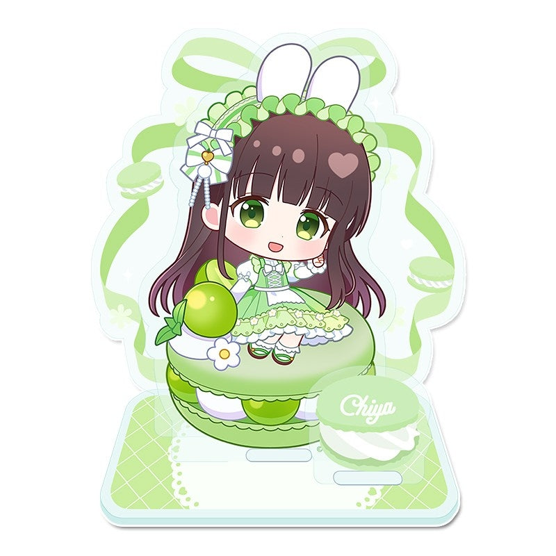 (Goods - Acrylic Stand) Is the Order a Rabbit? BLOOM Puchichoco Mini Acrylic Diorama (Chiya) Macaron ver.
