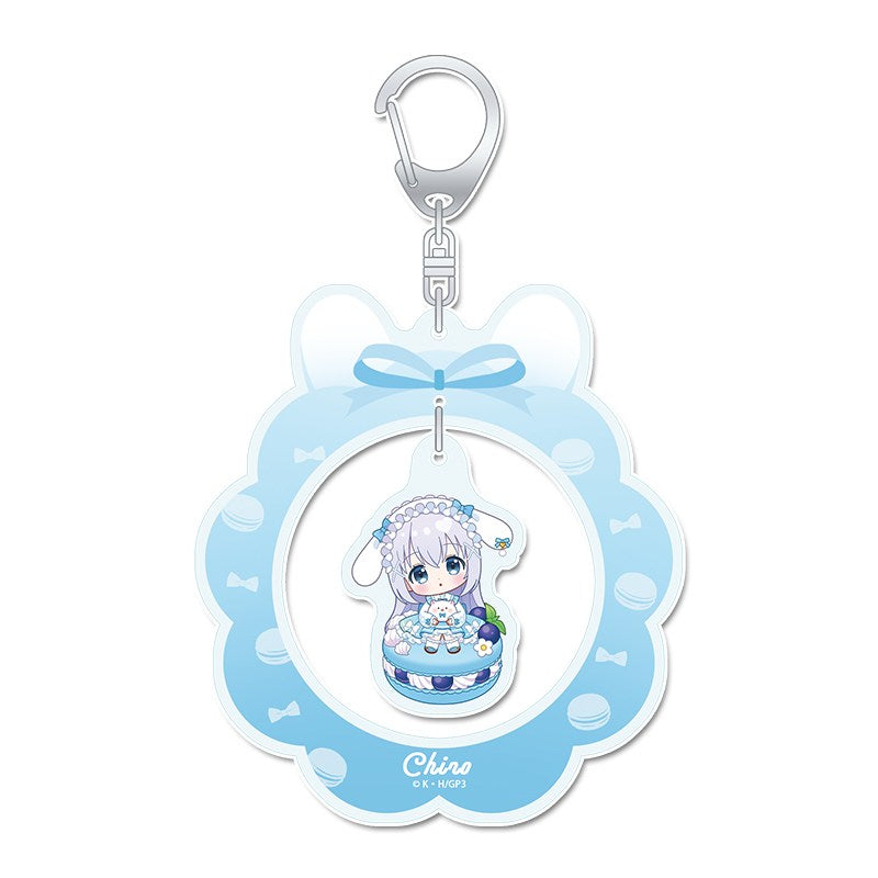 (Goods - Keychain) Is the Order a Rabbit? BLOOM Puchichoco Yurayura Acrylic Keychain (Chino) Macaron ver.