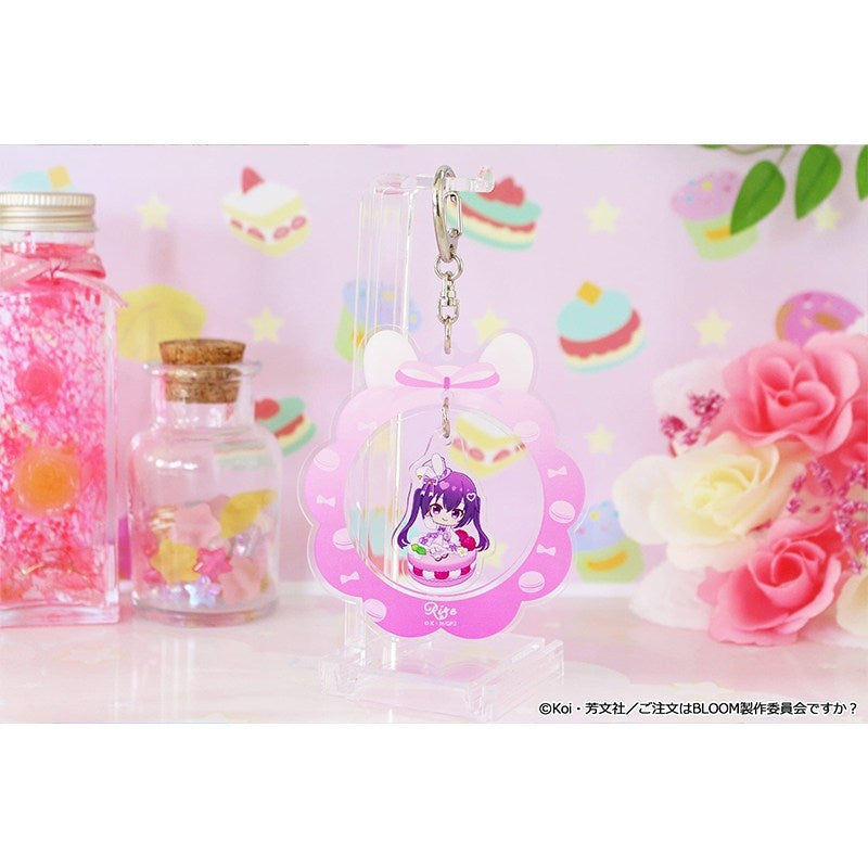 (Goods - Keychain) Is the Order a Rabbit? BLOOM Puchichoco Yurayura Acrylic Keychain (Rize) Macaron ver.