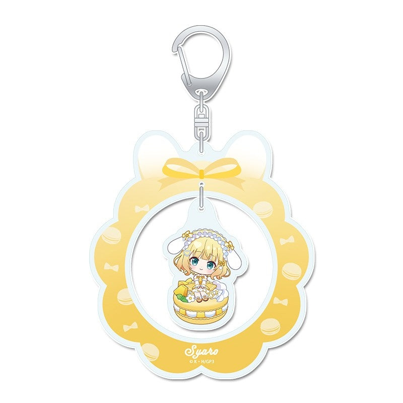 (Goods - Keychain) Is the Order a Rabbit? BLOOM Puchichoco Yurayura Acrylic Keychain (Syaro)) Macaron ver.