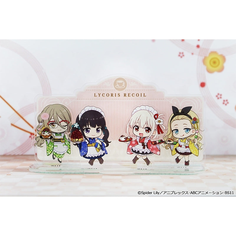 (Goods - Acrylic Stand) Lycoris Recoil TV Anime Puchi Choko Acrylic Diorama Kimono Maid ver.