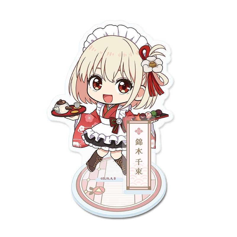 (Goods - Acrylic Stand) Lycoris Recoil TV Anime Puchi Choko Acrylic Stand (Chisato Nishikigi) Kimono Maid ver.