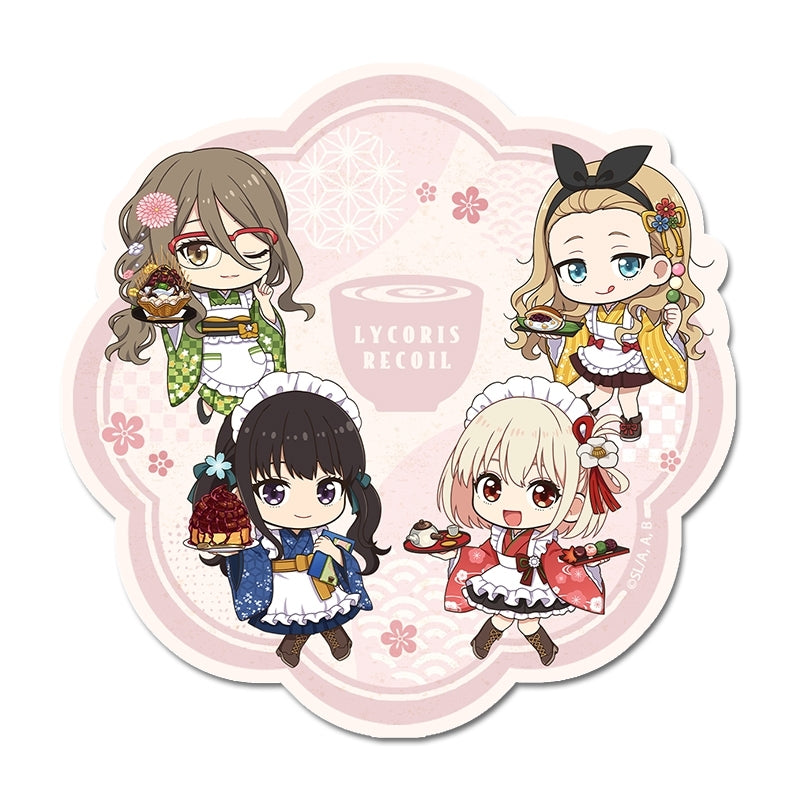 (Goods - Sticker) Lycoris Recoil TV Anime Puchi Choko Magnet Sticker Kimono Maid ver.