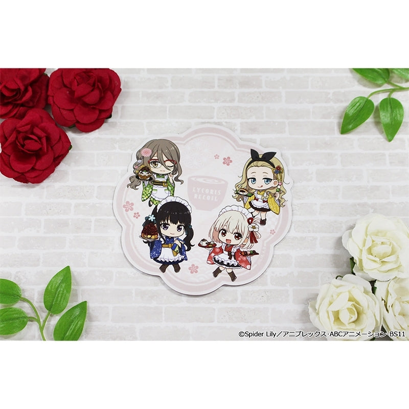 (Goods - Sticker) Lycoris Recoil TV Anime Puchi Choko Magnet Sticker Kimono Maid ver.