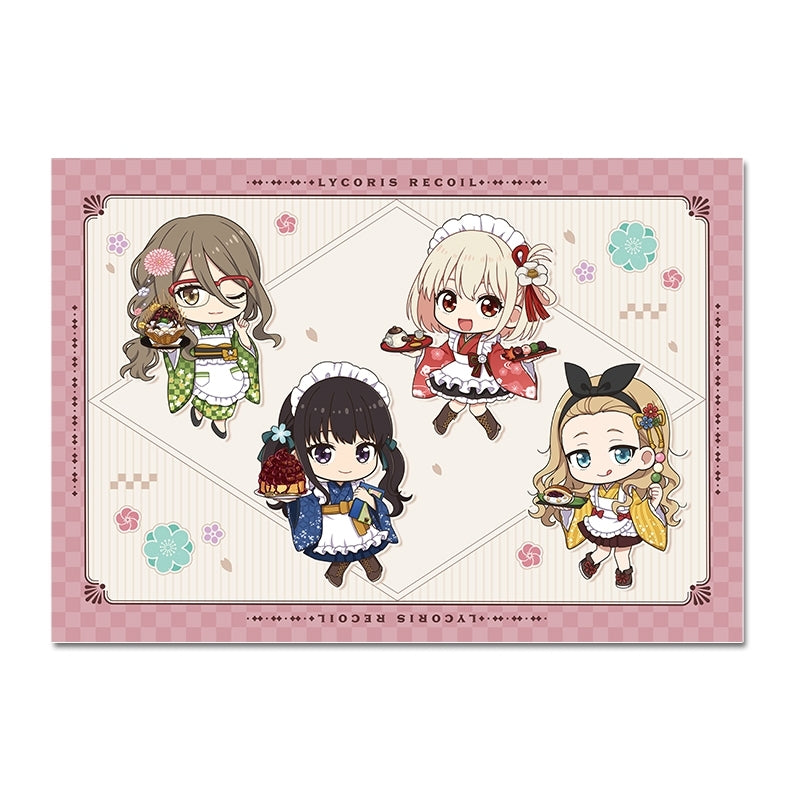 (Goods - Blanket) Lycoris Recoil TV Anime Puchi Choko Blanket Kimono Maid ver.