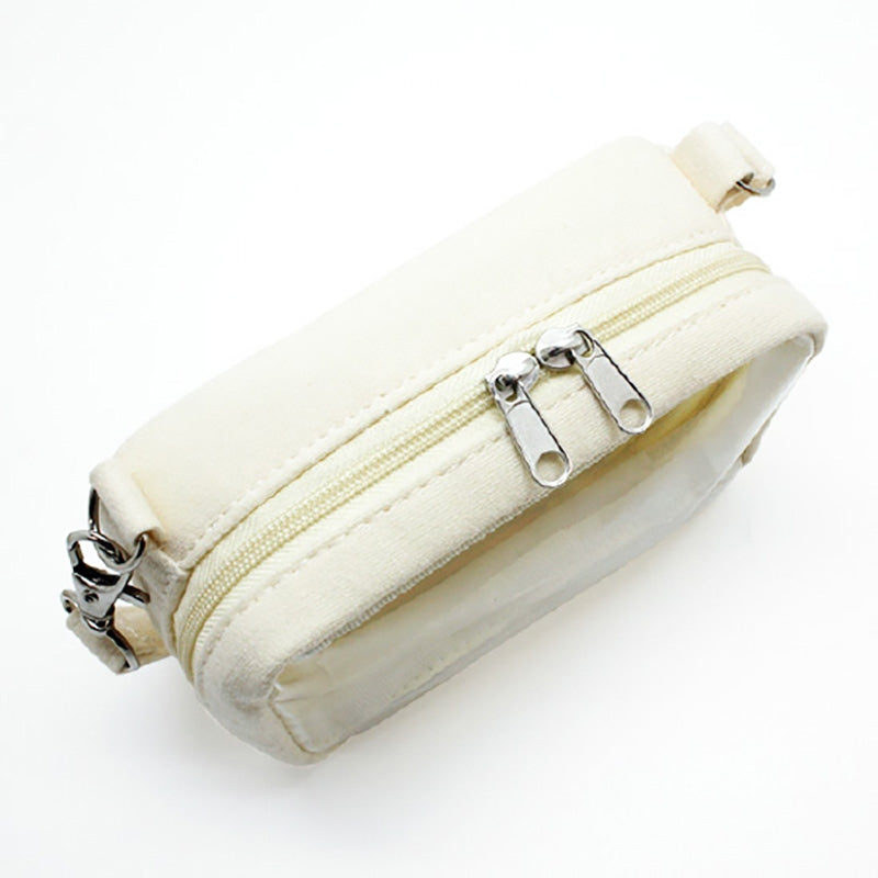 (Goods - Bag) Non-Character Original Mini Plushie Pouch S Size White