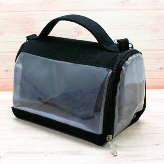 (Goods - Bag) Non-Character Original Mini Plushie Carrier M Size Black