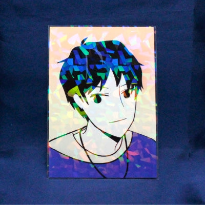 (Goods - Cover Other) Non-Character Original Bromide Holographic Sleeve Chip Glass (20 Pcs)