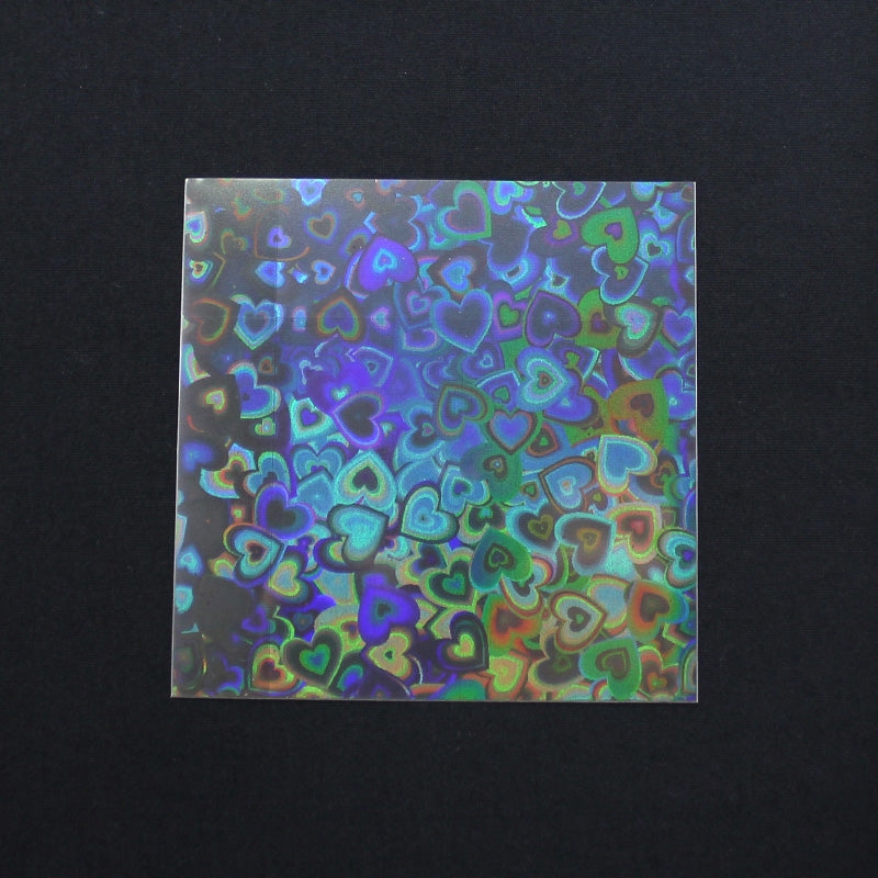 (Goods - Cover Other) Non-Character Original Coaster Holographic Sleeve Heart (20 Pcs)