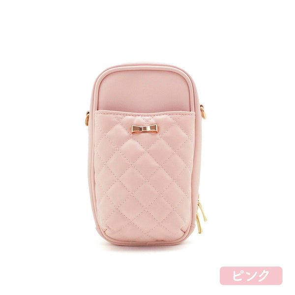 (Goods - Bag) Non-Character Plush Shoulder Bag Oval Pink