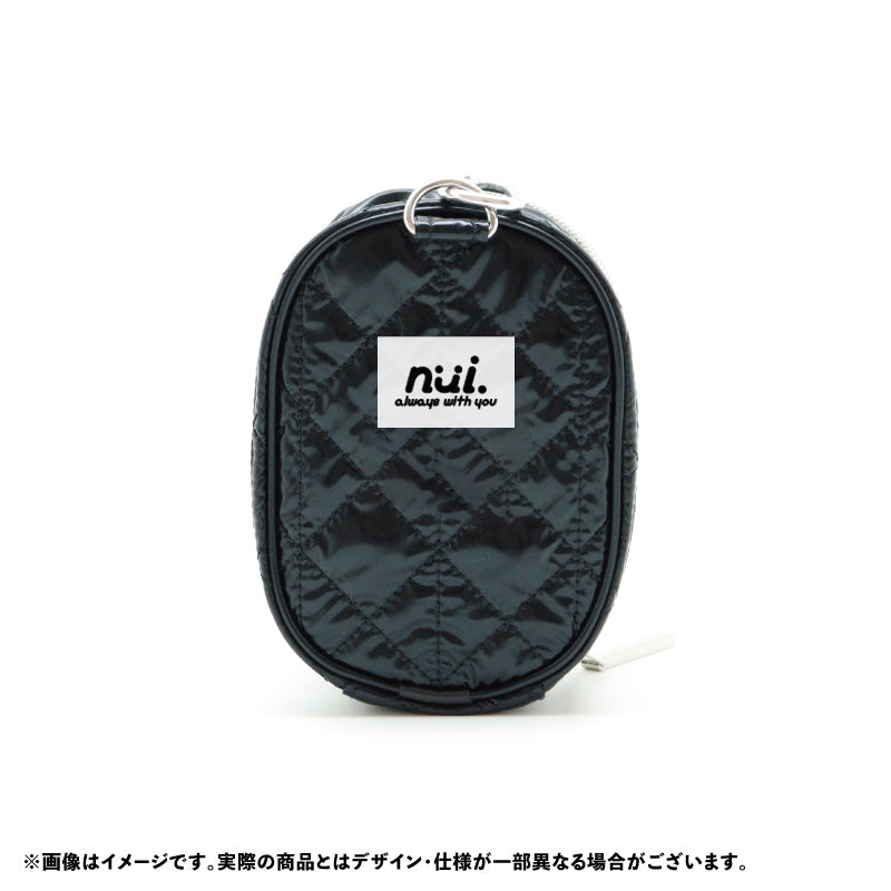 (Goods - Pouch) nui. Quilted Plush Pouch - Black