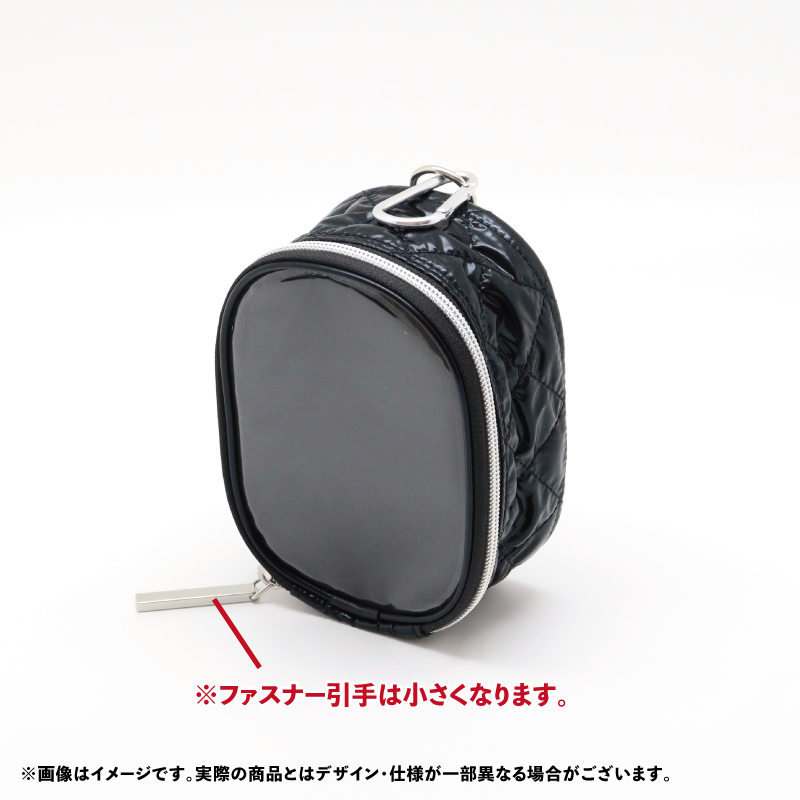 (Goods - Pouch) nui. Quilted Plush Pouch - Black