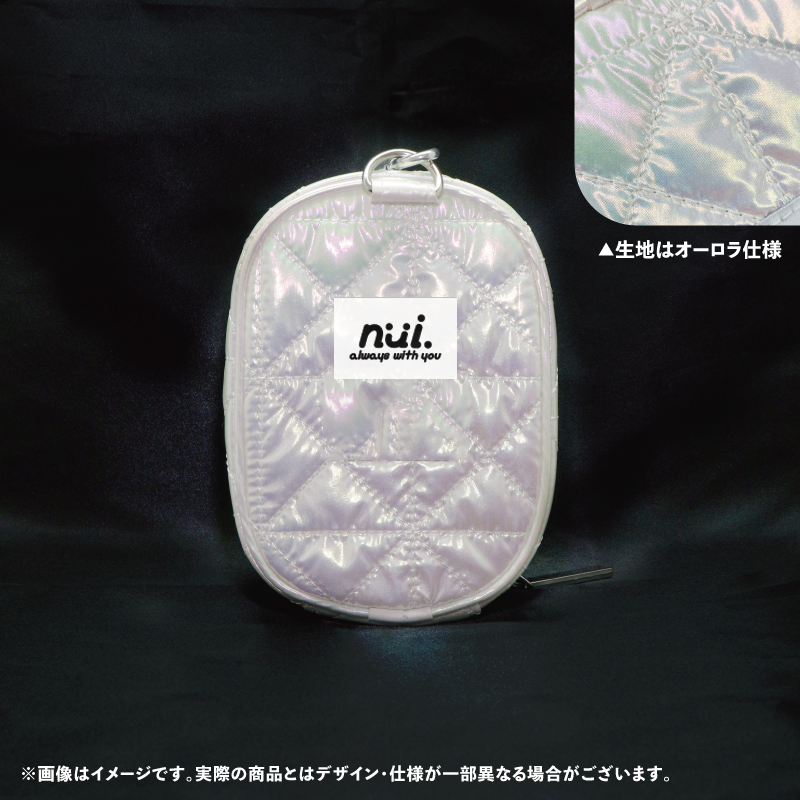 (Goods - Pouch) nui. Quilted Plush Pouch - Aurora White