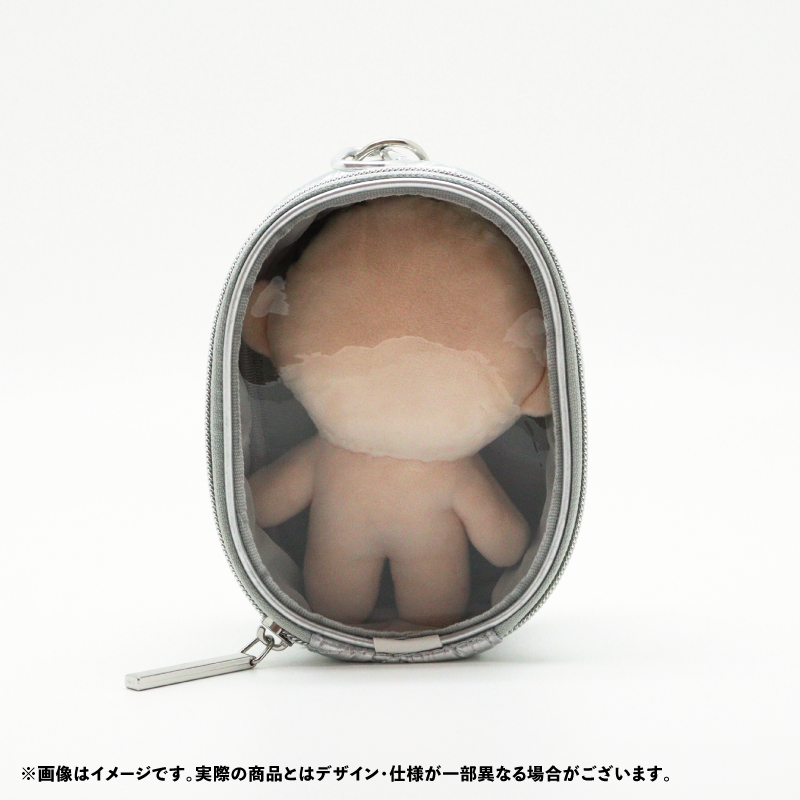(Goods - Pouch) nui. Quilted Plush Pouch - Silver