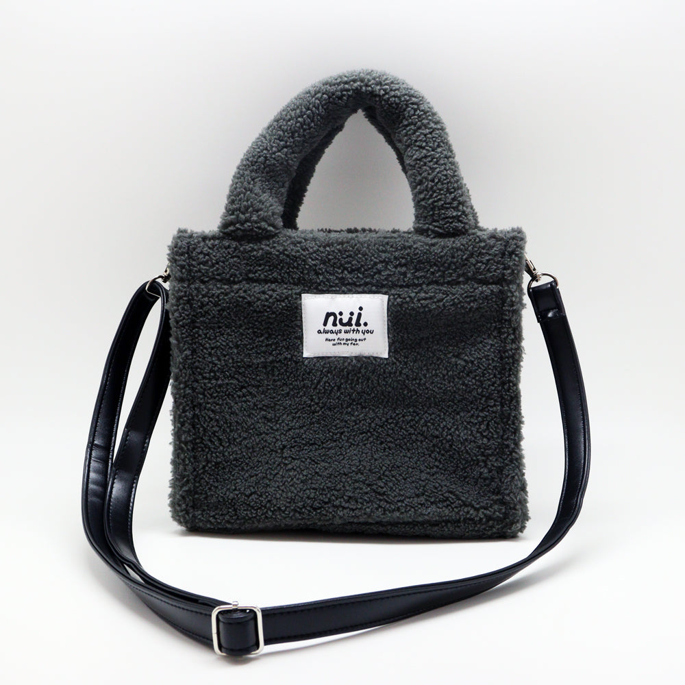 (Goods - Bag) nui. Fleece Bag Dark Gray