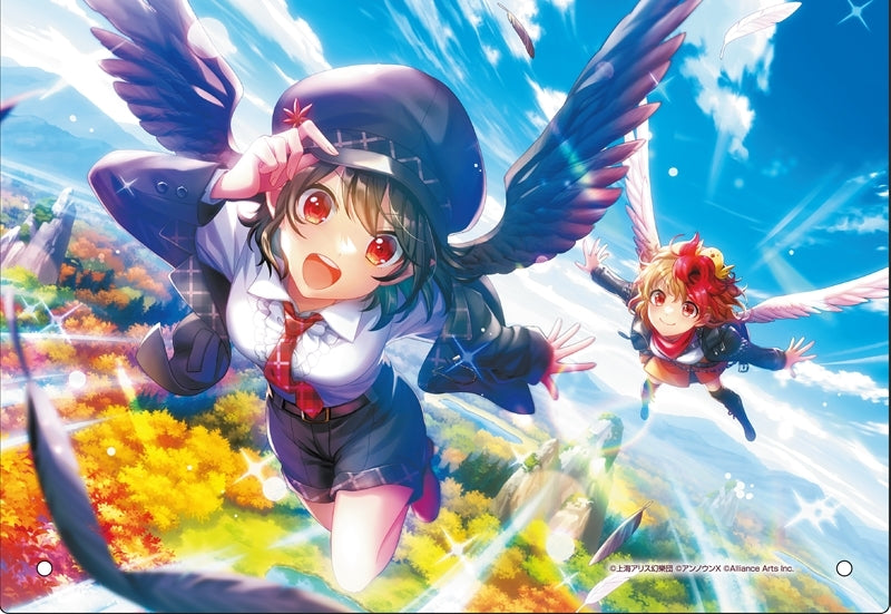 (Goods - Ornament) Touhou Danmaku Kagura Phantasia Lost Aya Shameimaru "Black and white wings soaring through the sky" Acrylic Panel