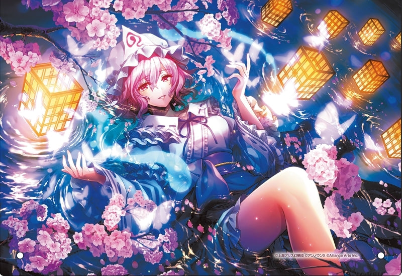 (Goods - Ornament) Touhou Danmaku Kagura Phantasia Lost Yuyuko Saigyouji "I wish to die in the spring under the flowers" Acrylic Panel
