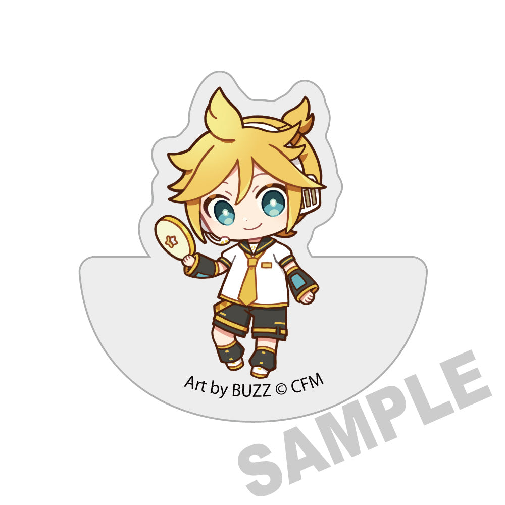 (Goods - Ornament) Hatsune Miku × Hirosaki Apple Ultra-thick Swinging Acrylic Blocks Kagamine Len - Art by BUZZ