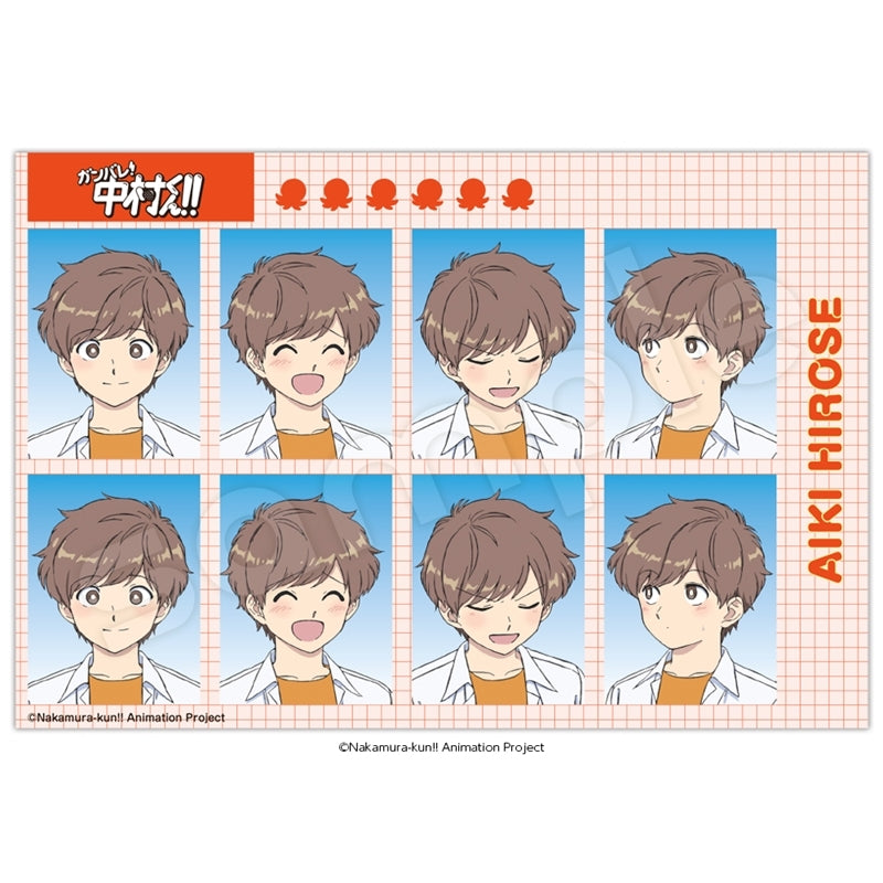 (Goods - Sticker) Go for It, Nakamura! ID Photo Style Sticker Aiki Hirose