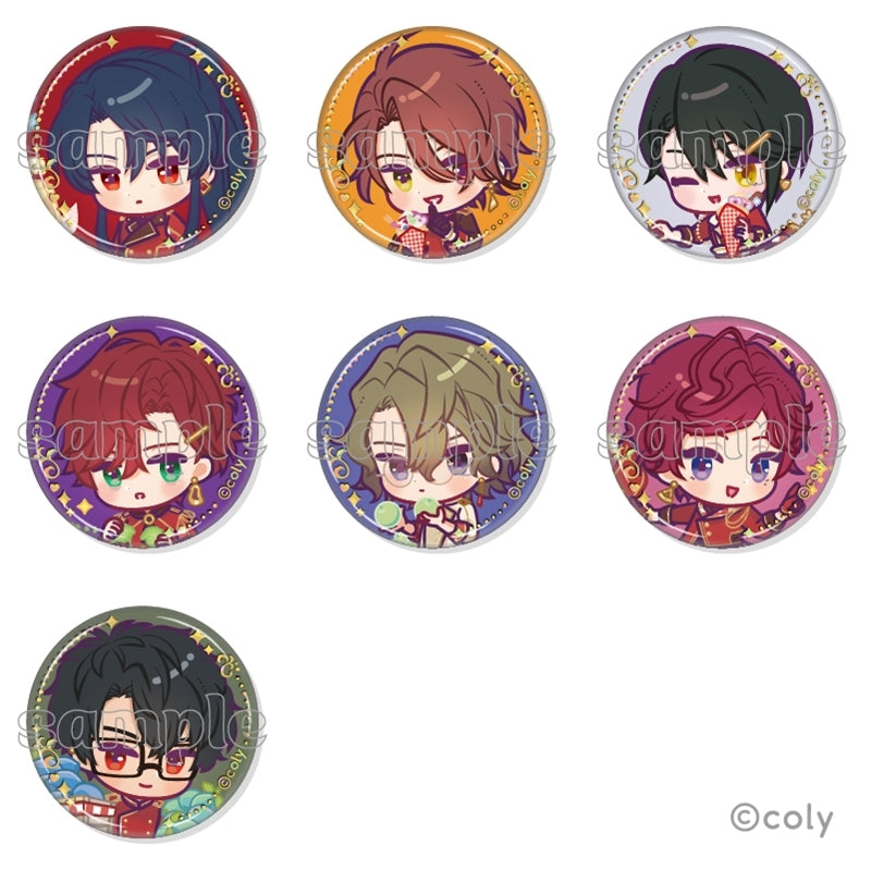 (1BOX=7)(Goods - Badge) Promise of Wizard x MARION CREPES Collab Trading Foil-stamped Button Badge A