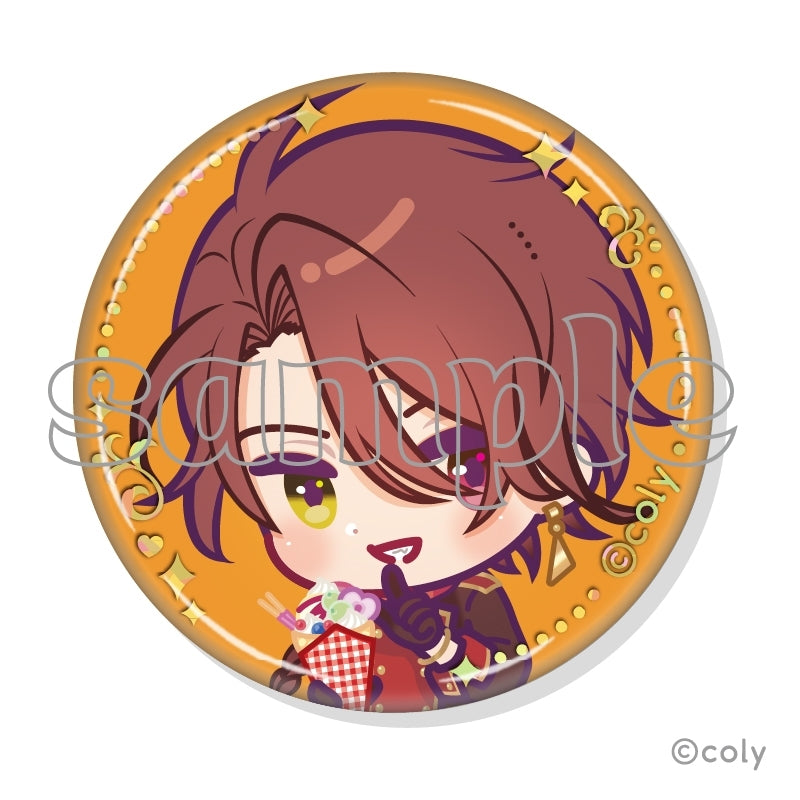 (1BOX=7)(Goods - Badge) Promise of Wizard x MARION CREPES Collab Trading Foil-stamped Button Badge A