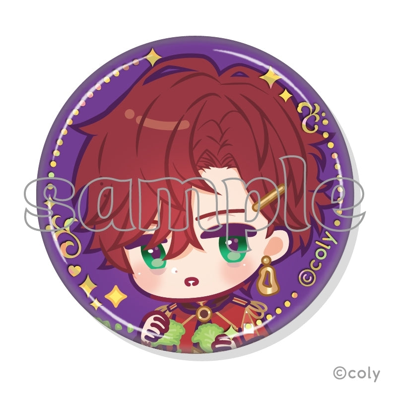 (1BOX=7)(Goods - Badge) Promise of Wizard x MARION CREPES Collab Trading Foil-stamped Button Badge A