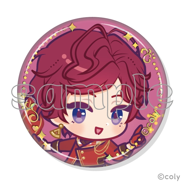(1BOX=7)(Goods - Badge) Promise of Wizard x MARION CREPES Collab Trading Foil-stamped Button Badge A