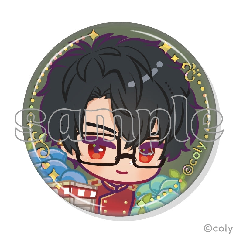 (1BOX=7)(Goods - Badge) Promise of Wizard x MARION CREPES Collab Trading Foil-stamped Button Badge A