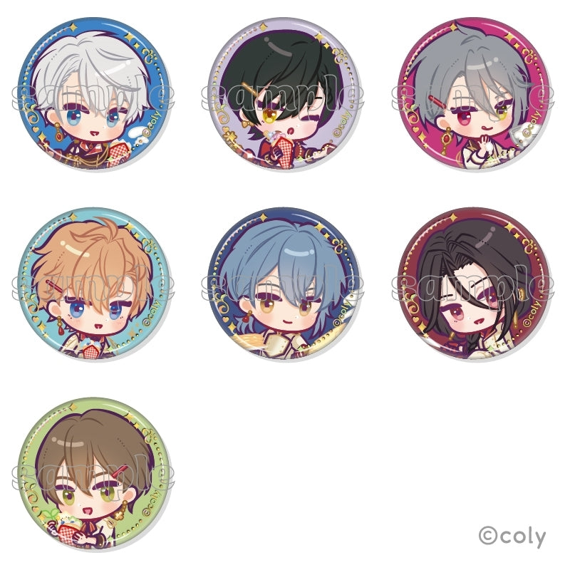 (1BOX=7)(Goods - Badge) Promise of Wizard x MARION CREPES Collab Trading Foil-stamped Button Badge B