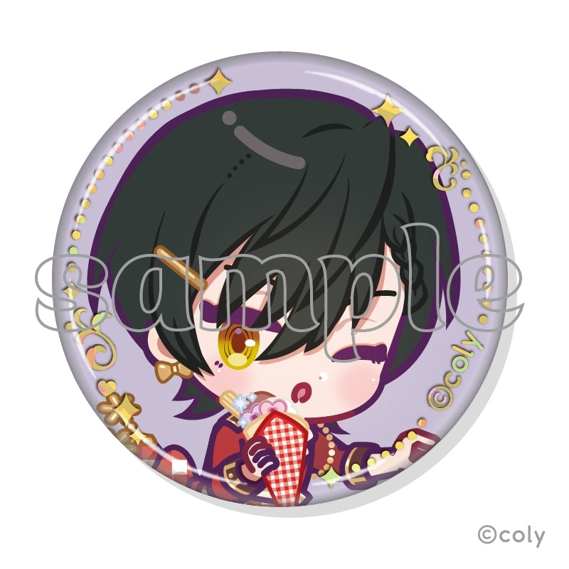 (1BOX=7)(Goods - Badge) Promise of Wizard x MARION CREPES Collab Trading Foil-stamped Button Badge B