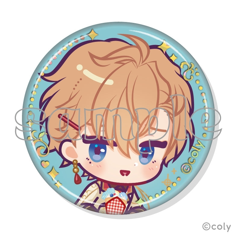 (1BOX=7)(Goods - Badge) Promise of Wizard x MARION CREPES Collab Trading Foil-stamped Button Badge B