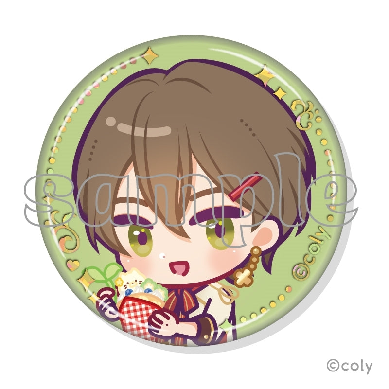 (1BOX=7)(Goods - Badge) Promise of Wizard x MARION CREPES Collab Trading Foil-stamped Button Badge B