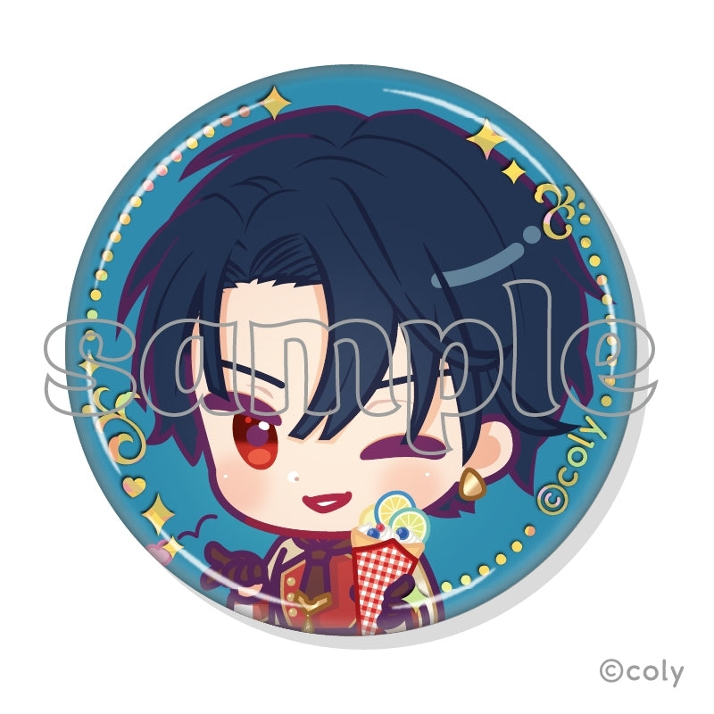 (1BOX=7)(Goods - Badge) Promise of Wizard x MARION CREPES Collab Trading Foil-stamped Button Badge C